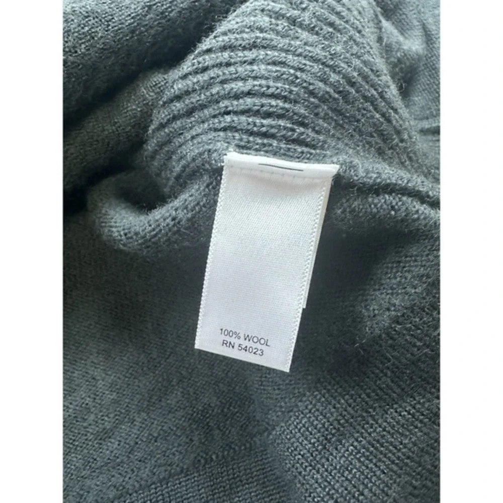 Banana Republic Zip Up Sweatshirt Mens XL Gray‎  Wool Pockets Sweater